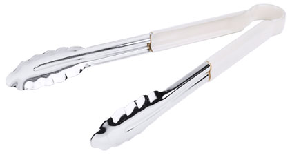 Küchenzangen HACCP, mit Vinyl-ummanteltem Griff