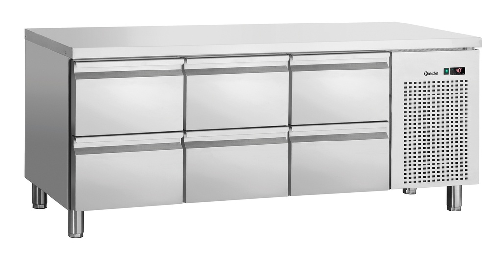 Kühltische S6-150, mit Aufkantung