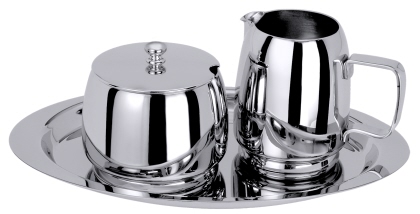 Zucker/Sahne-Set & Tablett PRACTILUX