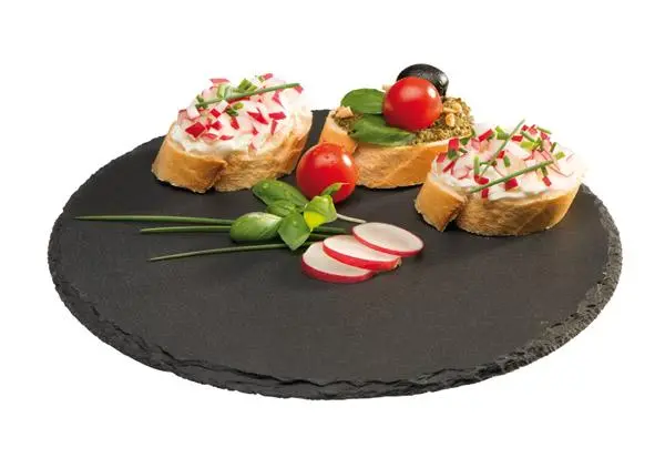 Naturschieferplatten 'Morra', rund