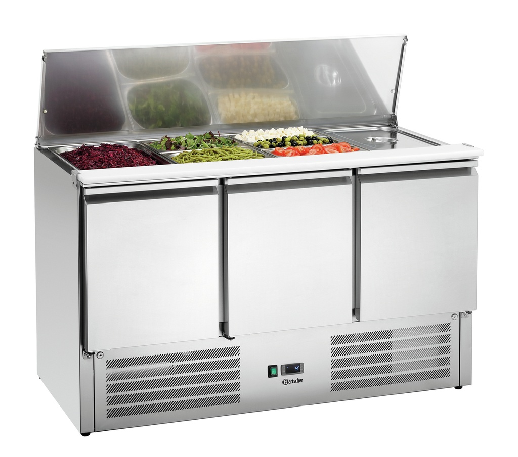 Saladette, mit 3 Schränken