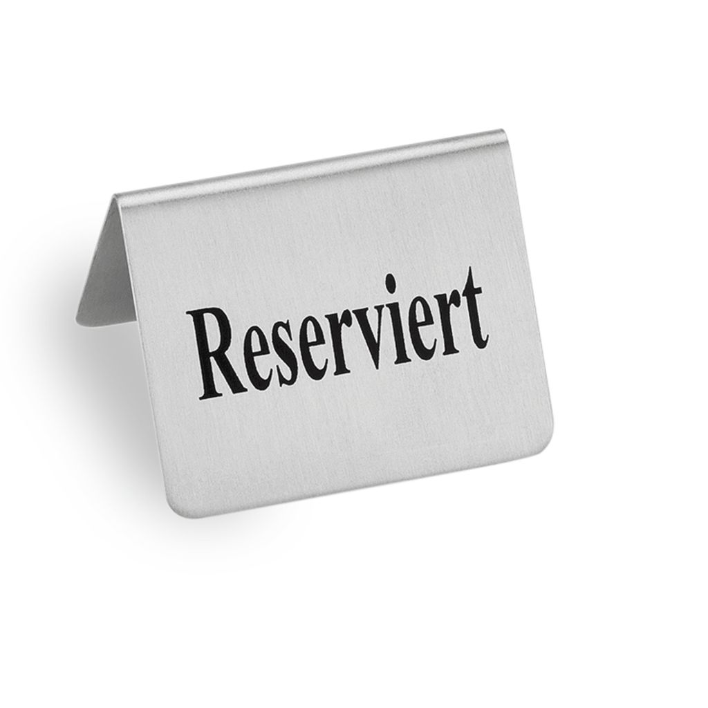 Schild 'Reserviert'