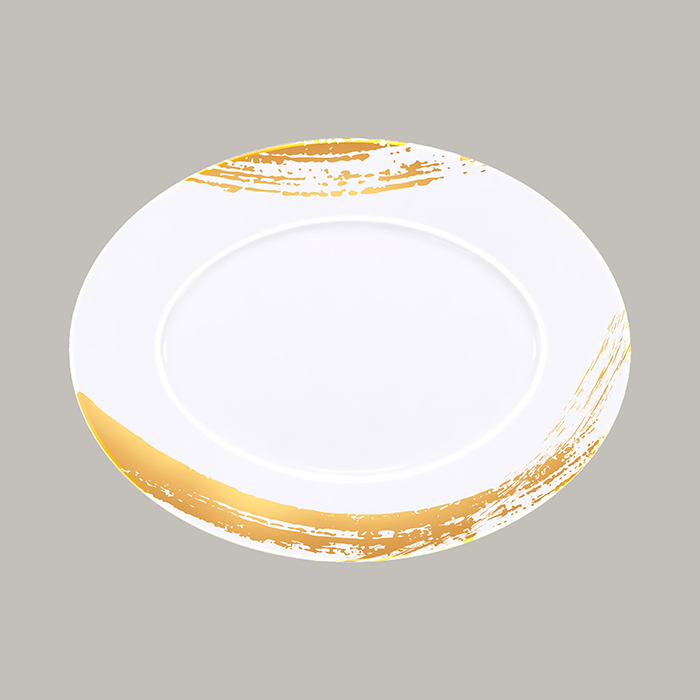 Servierplatte GOLD STROKE, oval