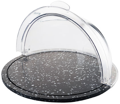Servierplatte mit Käsehaube rund, ø 40cm