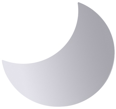 Servierplatte, Halbmond