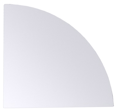 Servierplatte, Viertelkreis