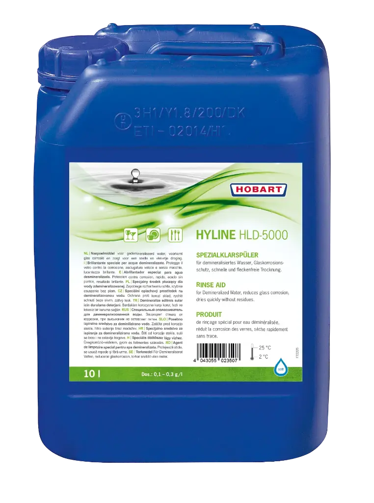 Spezialklarspüler HLD-5000P- 1 Palette a´60 Kanister
