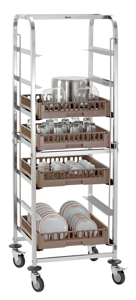 Spülkorbwagen, mit 7 Einschüben