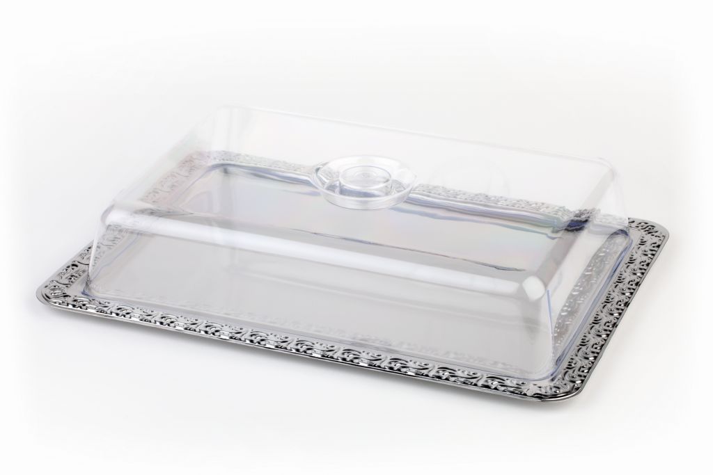 Tablett 'Schöner Essen', mit Haube