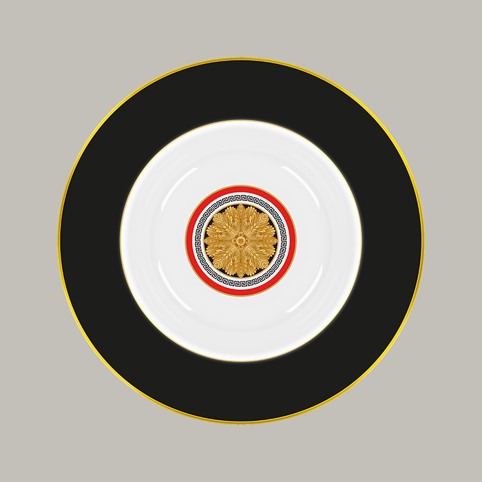 Teller AMAZON tief, rund mit Rand