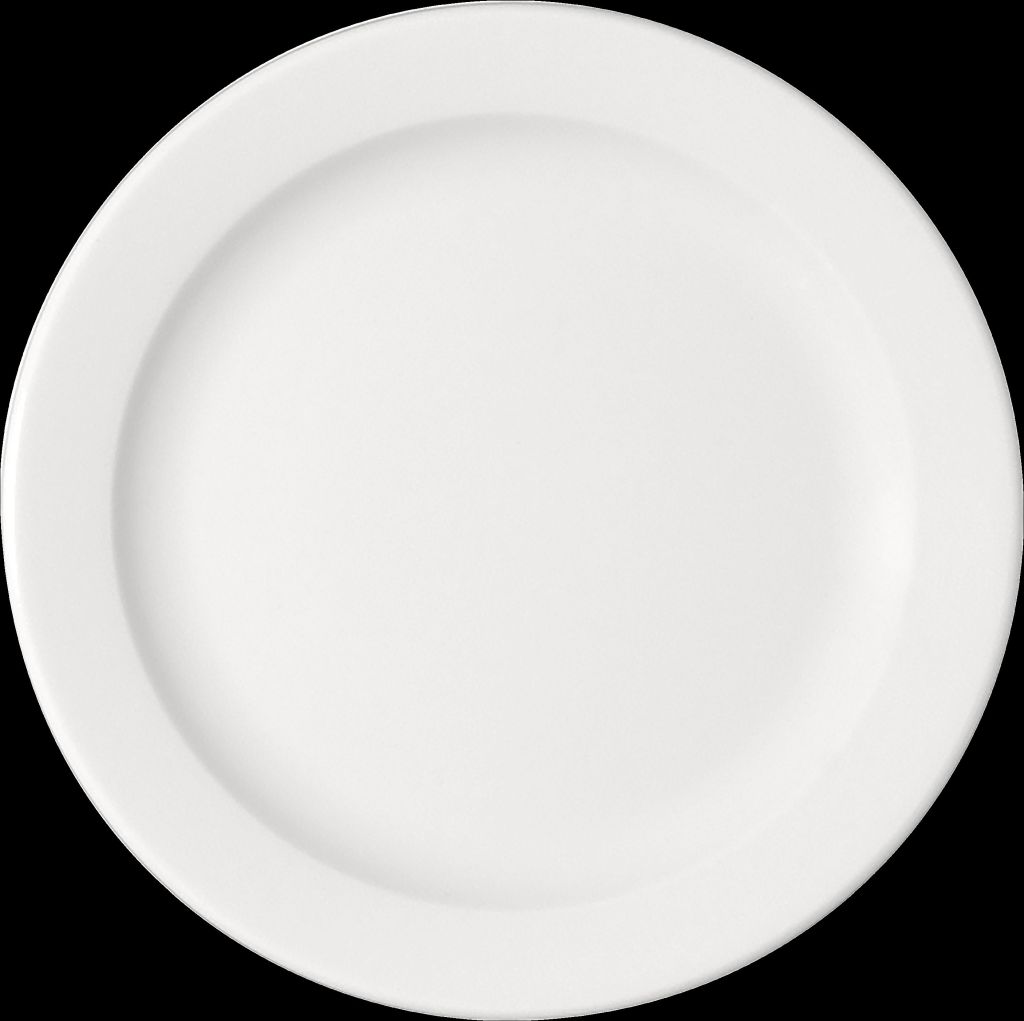 Teller B1100 flach, rund mit Fahne