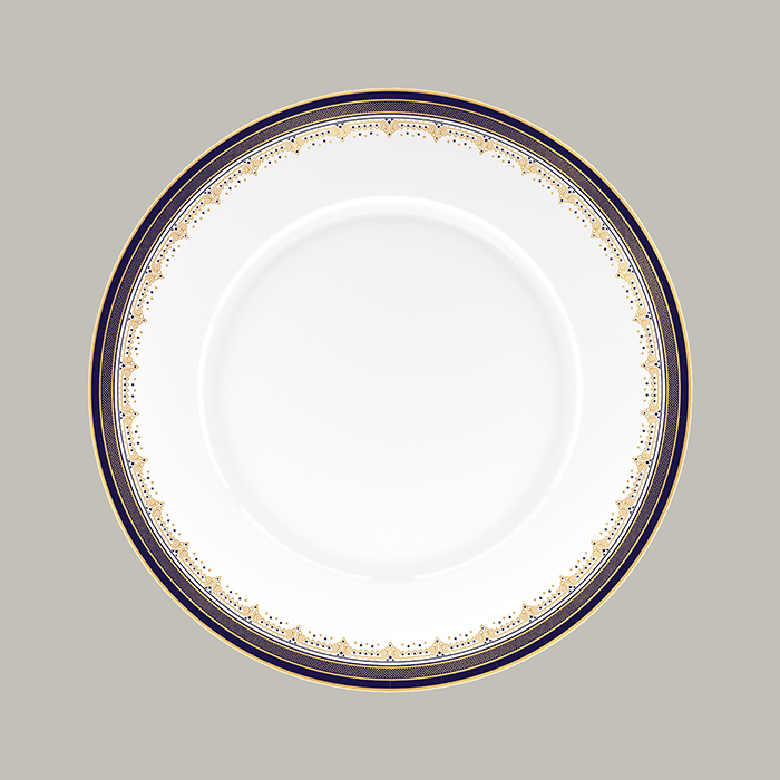 Teller CREATIVA flach, rund mit Rand