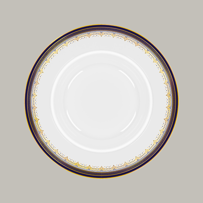 Teller CREATIVA tief, rund mit Rand