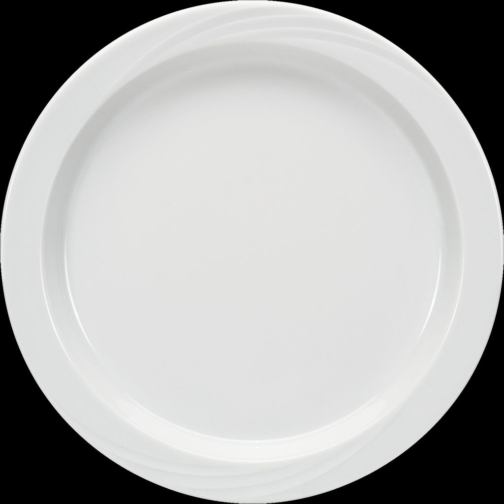 Teller DONNA SENIOR halbtief, rund mit Relief