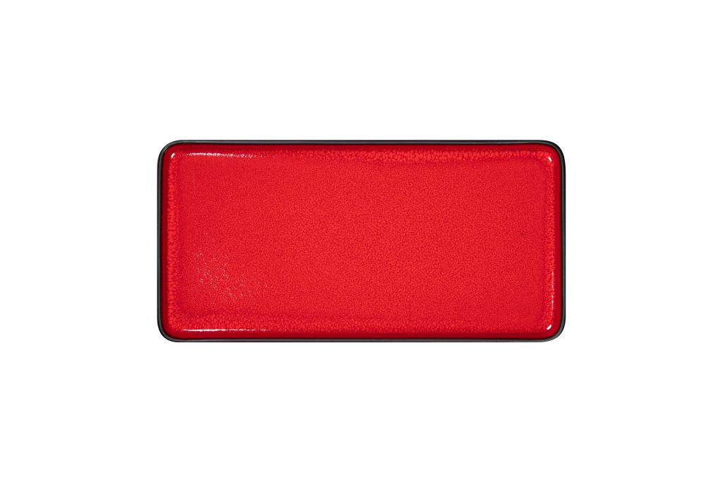 Teller FRACTAL flach, rechteckig