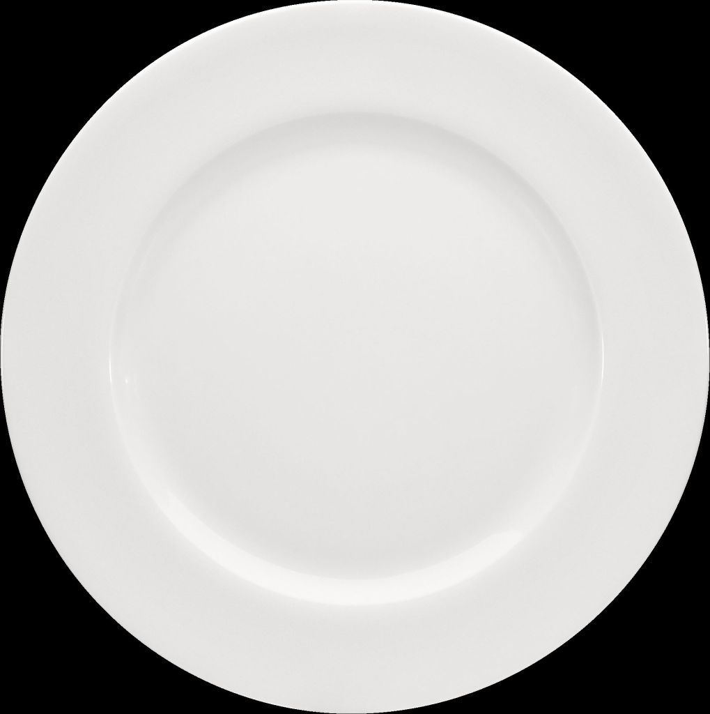 Teller MAITRE flach, rund mit breiter Fahne