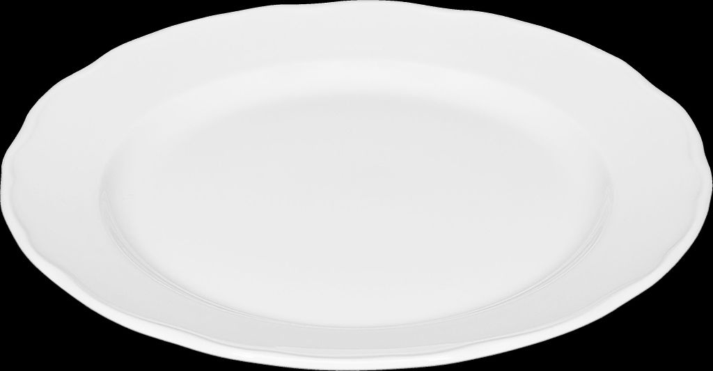 Teller MARIE CHRISTINE flach, rund mit Fahne