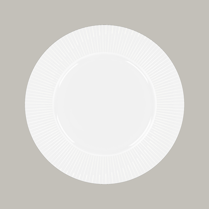 Teller PEACE flach, rund mit Rand