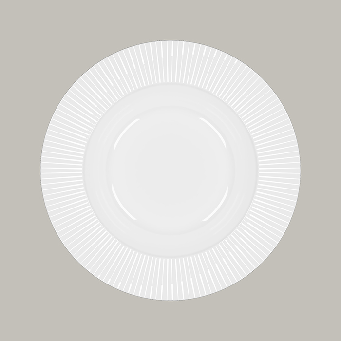 Teller PEACE tief, rund mit Rand