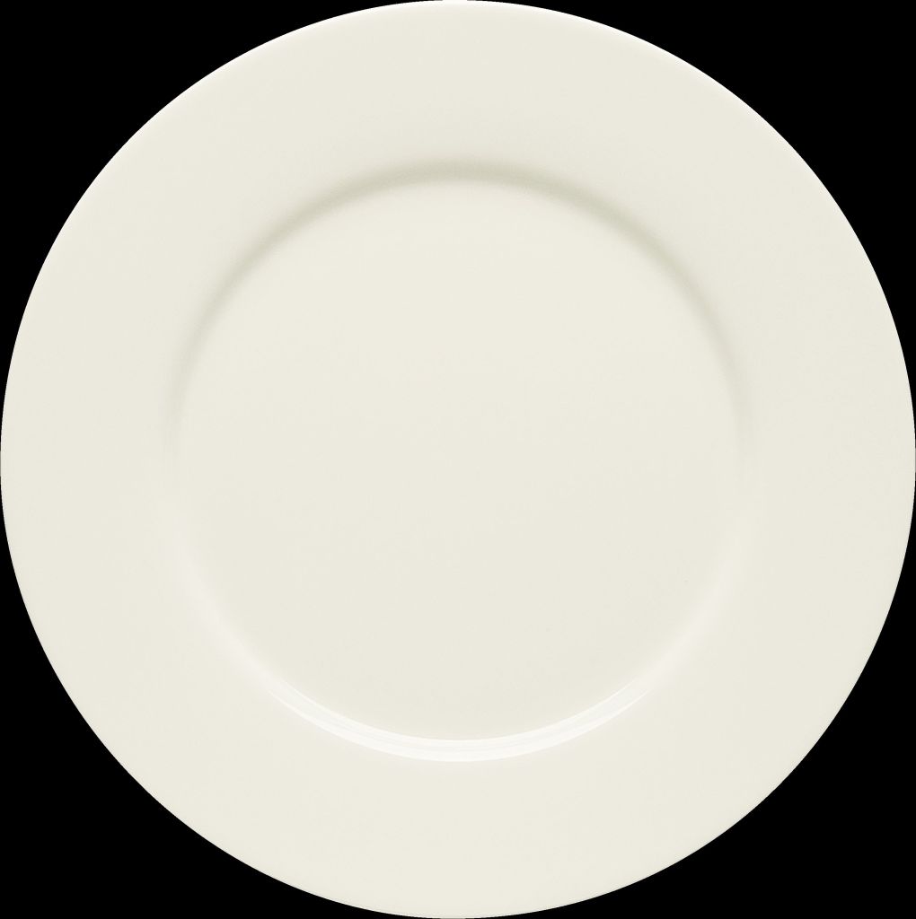 Teller PURITY flach, rund mit Fahne