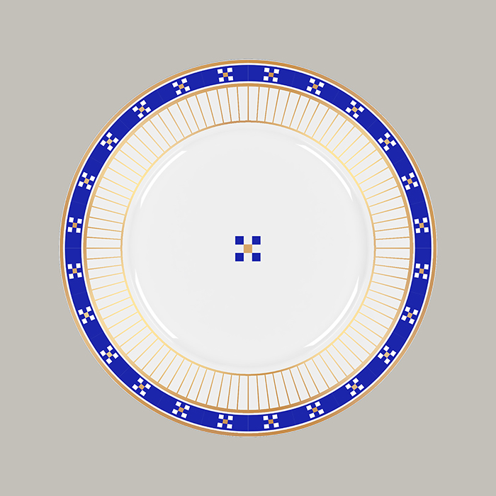 Teller SERENE flach, rund mit Rand