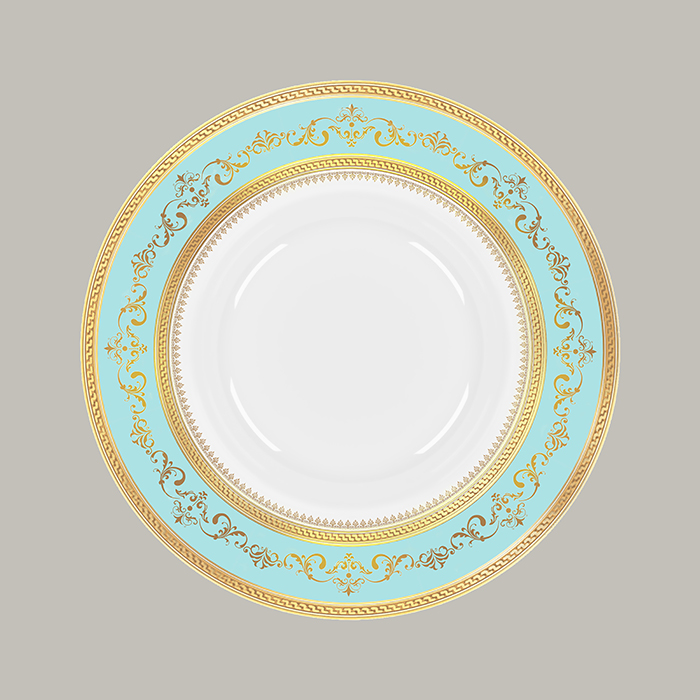 Teller SICILIA tief, rund mit Rand