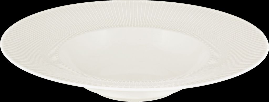 Teller VIBES tief, rund mit Fahne und Relief