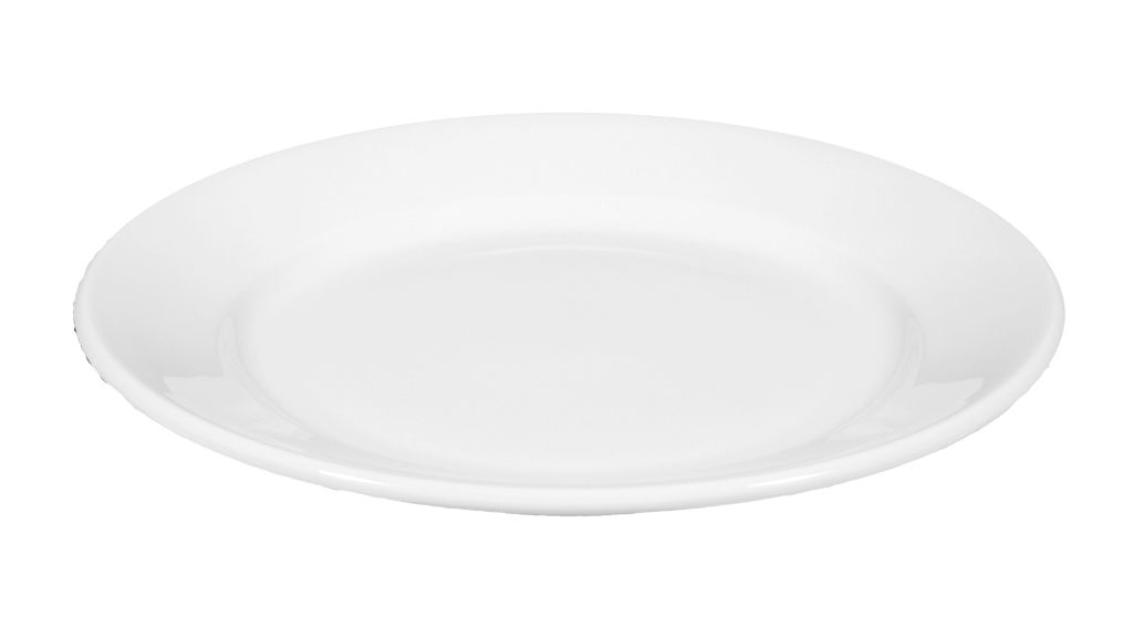 Teller 1/2 DICK flach, mit Fahne