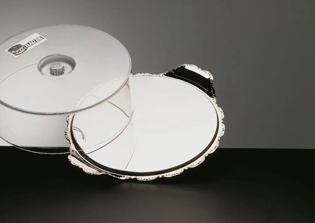 Tortenplatte, mit Haube