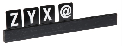 Buchstabenleisten, farbig