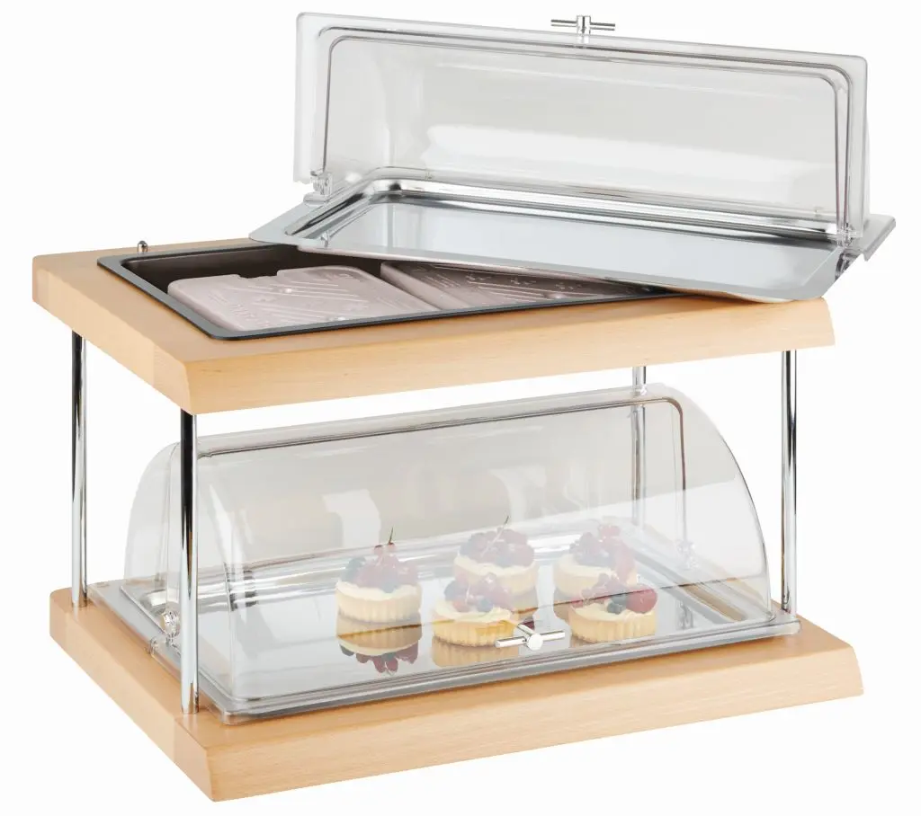 Vitrine 'Doppeldecker', rund