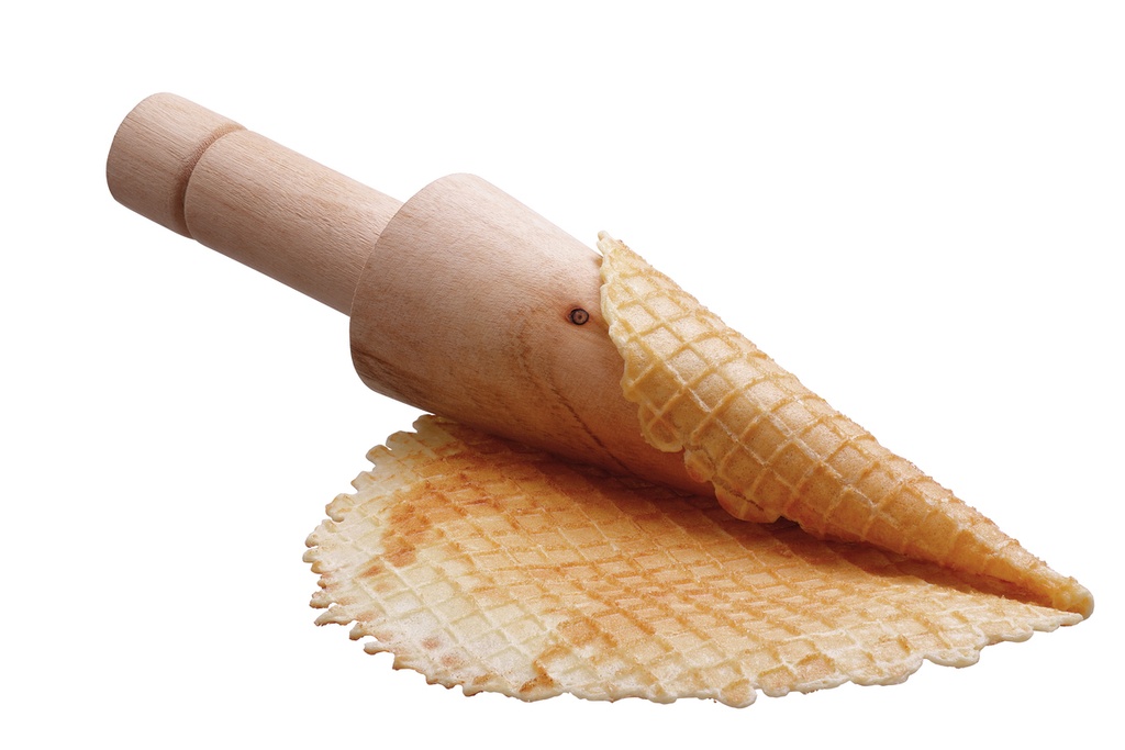 Waffelhörnchenformer für Waffeleisen