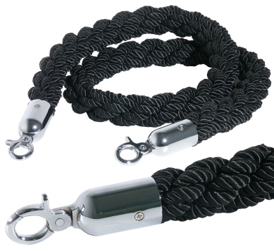 Absperrseil verchromt, gewunden