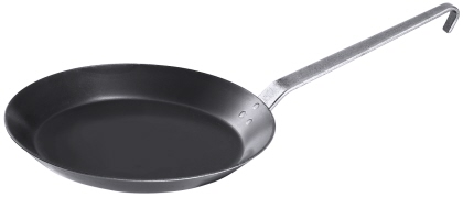 Eisen-Lyoneser-Pfannen, mit Hakengriff