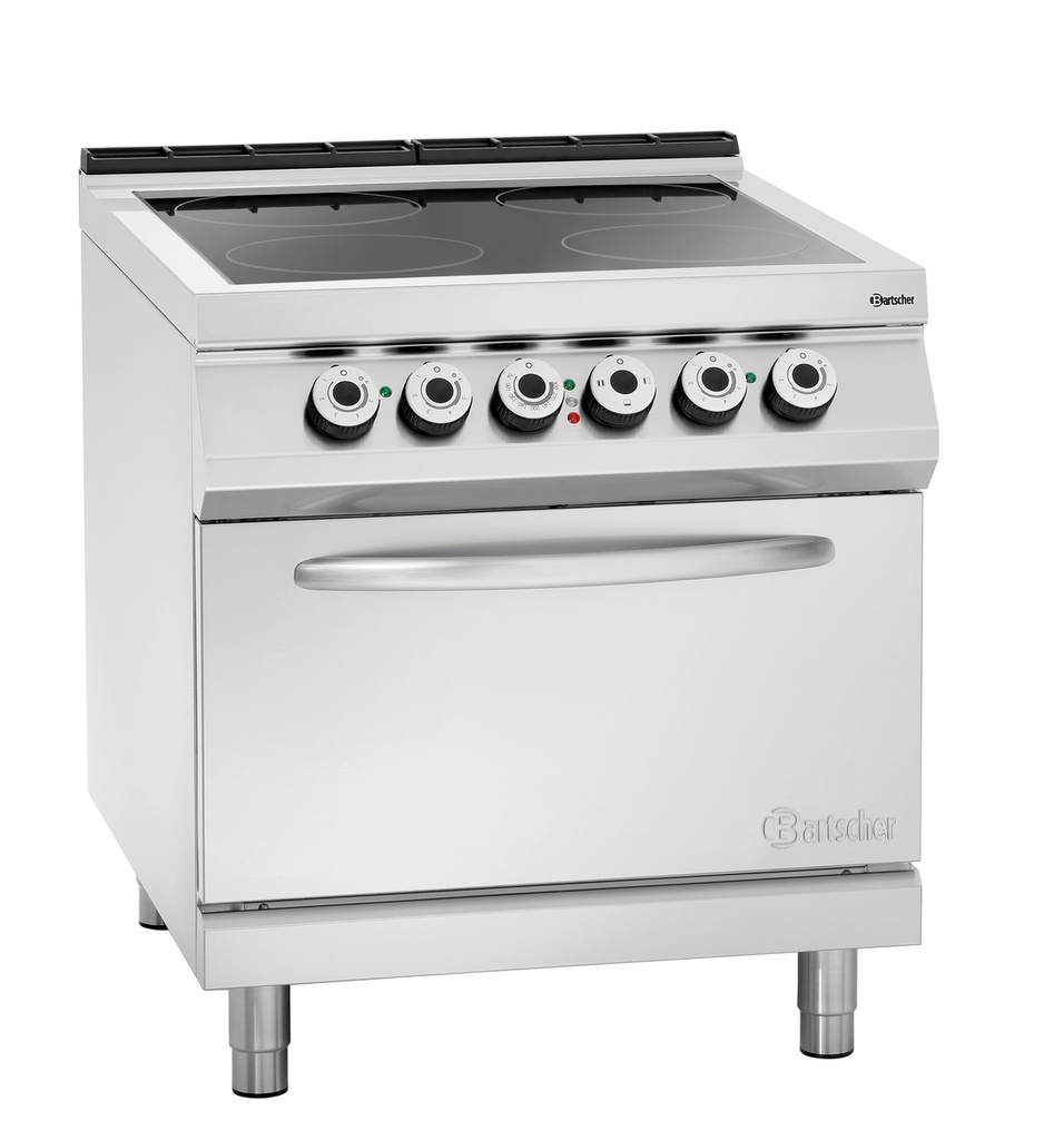 Elektroherd 900, mit 4 Felder und Backofen