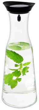 Glasflasche, mit Silikondeckel