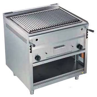 Lavasteingrills TH65, mit V-Rost