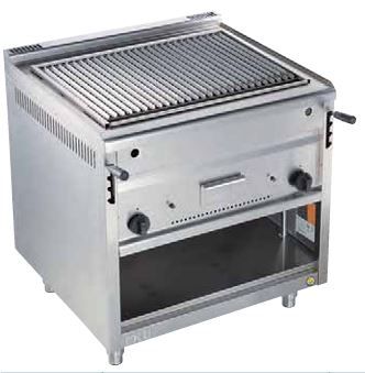 Lavasteingrills TH75, mit V-Rost