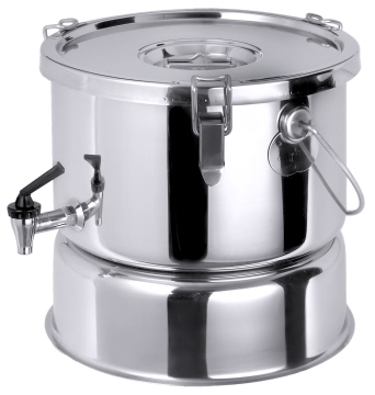 Transportbehälter, mit Hahn