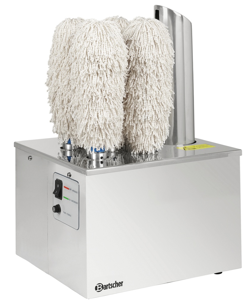 Gläserpoliermaschine, mit 5 Polierköpfen