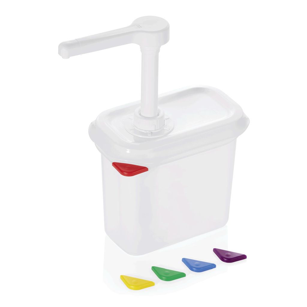 Ketchup/Senfspender, mit Pumpe