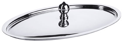 Knopfdeckel, oval